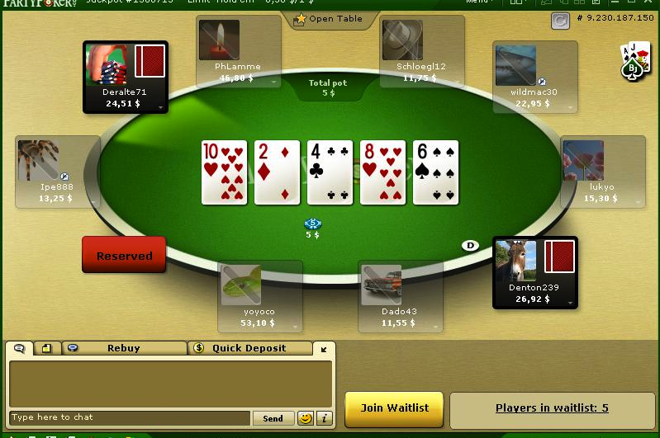 PartyPoker取消超高额桌扑克游戏 0001 PartyPoker取消超高额桌扑克游戏 0001