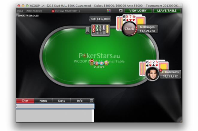 WCOOP 2012 recap - dag 5: Katchalov en Danzer winnen bracelets, Matthias De Meulder bij laatste 16 event 13 WCOOP 2012 recap - dag 5: Katchalov en Danzer winnen bracelets, Matthias De Meulder bij laatste 16 event 13