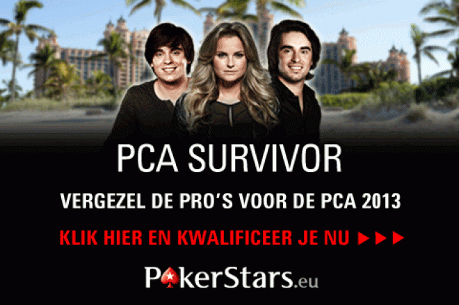Doe mee aan de PokerNews PCA Survivor Satellites op PokerStars met $1.635 aan overlay! Doe mee aan de PokerNews PCA Survivor Satellites op PokerStars met $1.635 aan overlay!