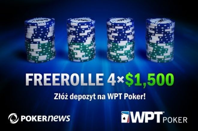 Już dzisiaj odbędzie się kolejny freeroll z pulą $1,500 na WPT Poker! 0001 Już dzisiaj odbędzie się kolejny freeroll z pulą $1,500 na WPT Poker! 0001