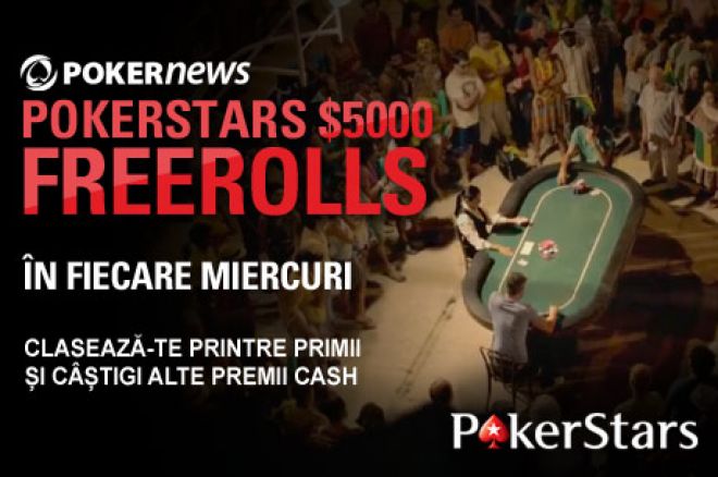 Un nou freeroll exclusiv de 5.000$ te așteaptă la PokerStars 0001 Un nou freeroll exclusiv de 5.000$ te așteaptă la PokerStars 0001