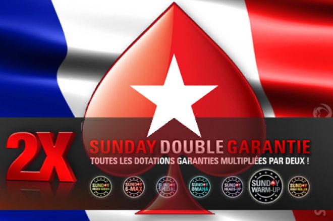 PokerStars.fr double les garanties des tournois du dimanche 6 janvier
