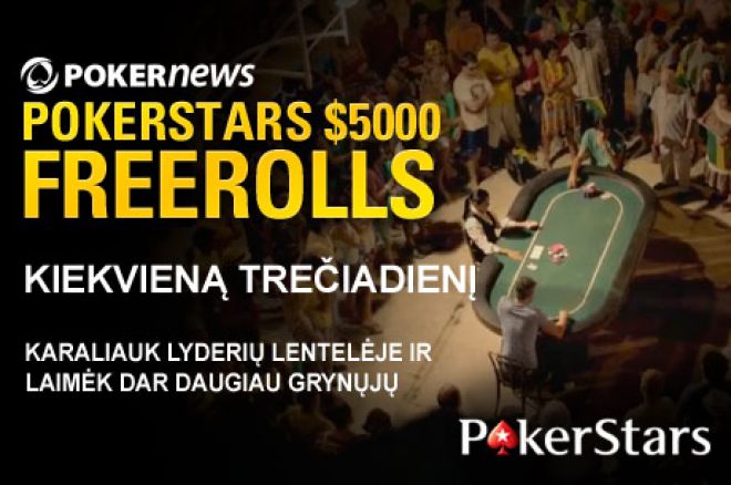 Dalyvaukite sekančiame PokerStars $5,000 nemokamame turnyre, atrankos baigiasi šiandien! 0001 Dalyvaukite sekančiame PokerStars $5,000 nemokamame turnyre, atrankos baigiasi šiandien! 0001