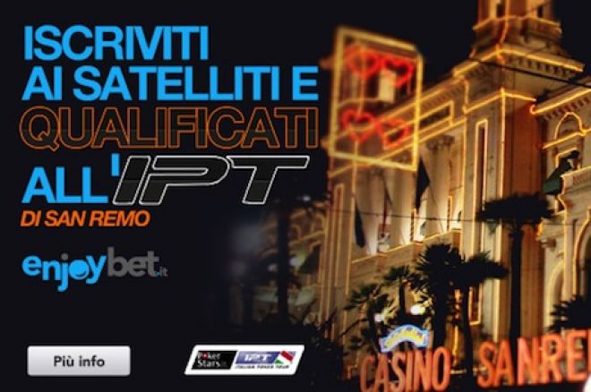 Enjoybet regala l’IPT San Remo con i satelliti! 0001