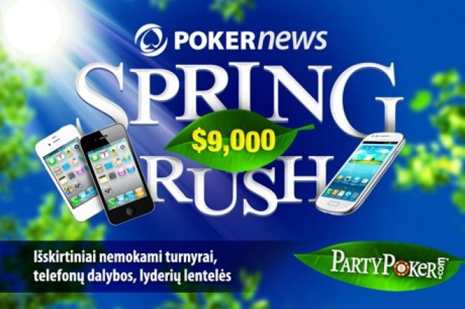 Dalyvaukite PartyPoker $9,000 vertės "Spring Rush" akcijoje! 0001 Dalyvaukite PartyPoker $9,000 vertės "Spring Rush" akcijoje! 0001