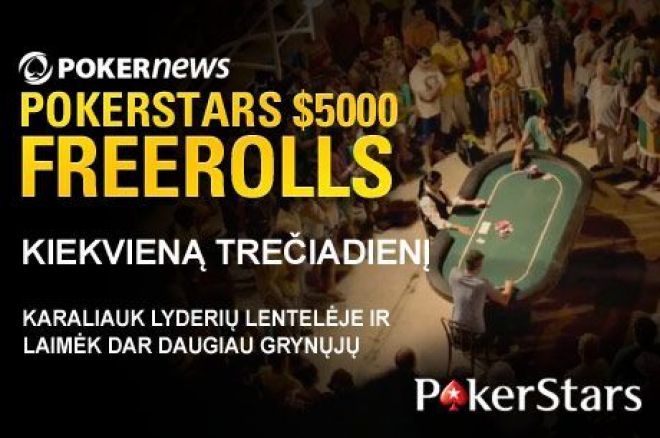 Paskutinė galimybė dalyvauti $67,500 PokerNews nemokamų PokerStars turnyrų serijoje 0001 Paskutinė galimybė dalyvauti $67,500 PokerNews nemokamų PokerStars turnyrų serijoje 0001