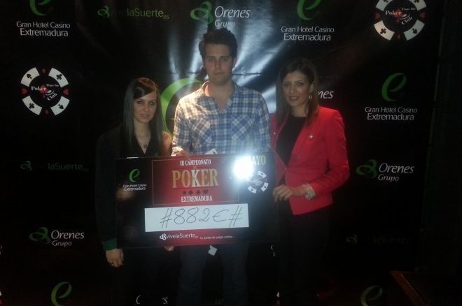 III Campeonato de Póker de Extremadura, Manuel Coronado ganador 0001