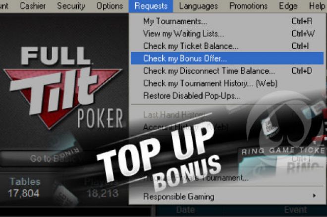 Full Tilt Poker Top Up Bonus Full Tilt Poker Top Up Bonus