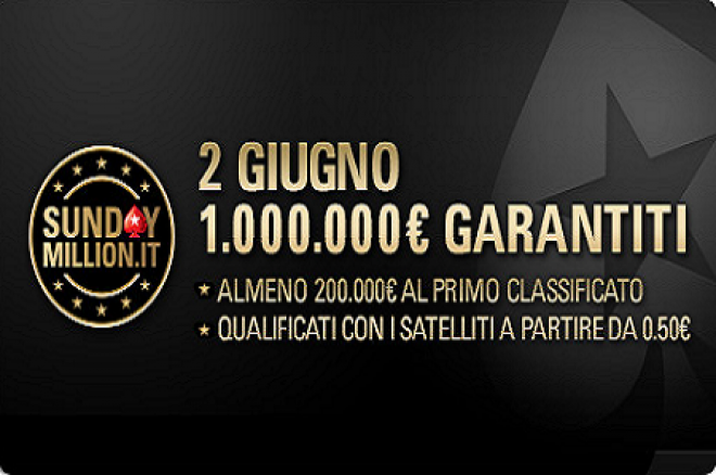 Domenica 2 Giugno torna il Sunday Million su PokerStars.it! 0001