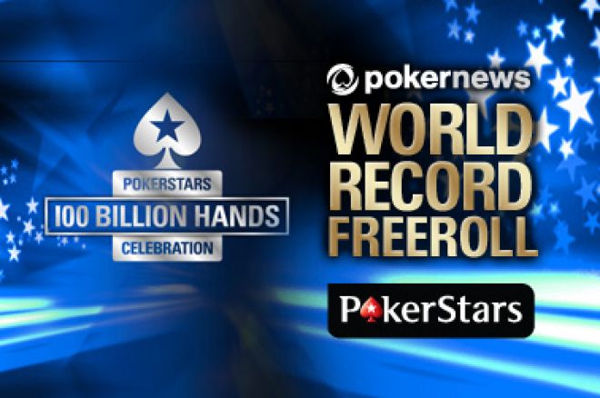 Vinn 1 av 9 000 billetter til PokerStars World Record Tournament i vår eksklusive Freeroll 0001 Vinn 1 av 9 000 billetter til PokerStars World Record Tournament i vår eksklusive Freeroll 0001