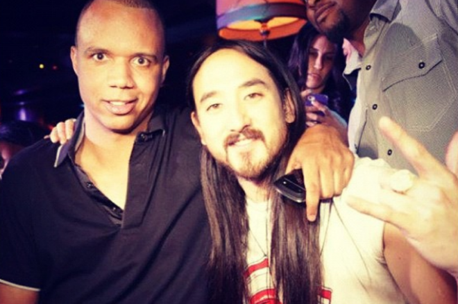 Phil Ivey and Steve Aoki