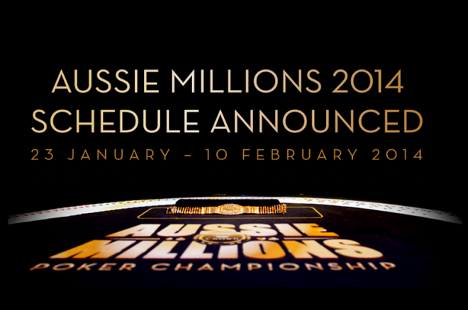 PokerNews Boulevard: Aussie Millions 2014 toernooischema bekend gemaakt PokerNews Boulevard: Aussie Millions 2014 toernooischema bekend gemaakt