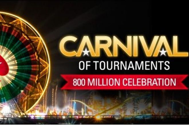 PokerStars slaví 800 milionů odehraných turnajů karnevalem 0001 PokerStars slaví 800 milionů odehraných turnajů karnevalem 0001