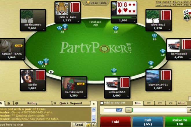 Игроки используют сегрегацию поля на PartyPoker в... 0001 Игроки используют сегрегацию поля на PartyPoker в... 0001