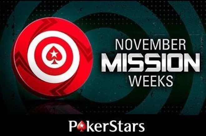 PokerStars novembri missioonide nädal PokerStars novembri missioonide nädal