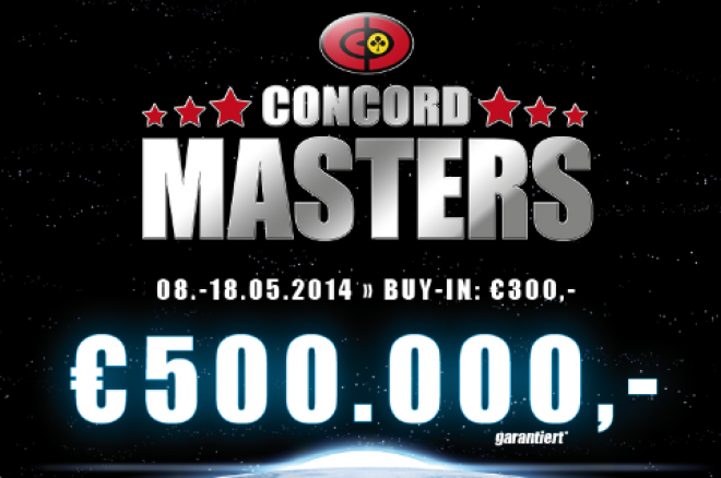 Concord Masters oslaví svou premiéru a nabídne garanci € 500,000! 0001 Concord Masters oslaví svou premiéru a nabídne garanci € 500,000! 0001
