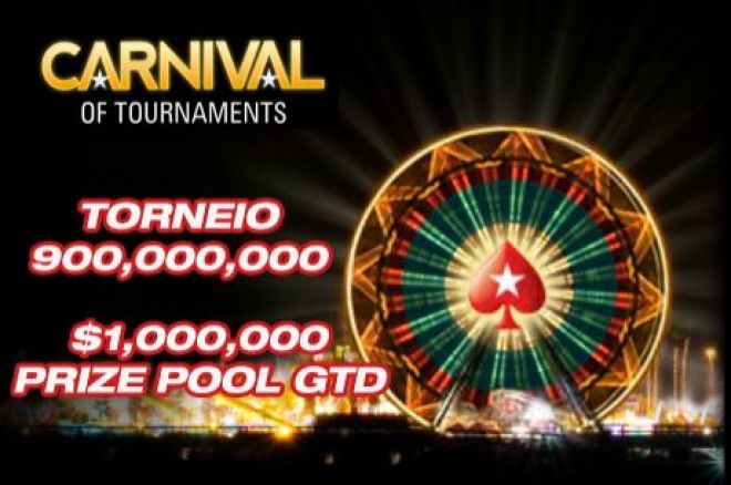 Hoje às 14:00 Torneio 900 Milhões na PokerStars - $1,000,000 Garantido! 0001