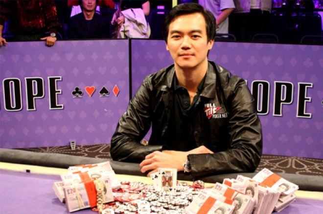 John Juanda tras ganar el brazalete de las WSOPE 2008