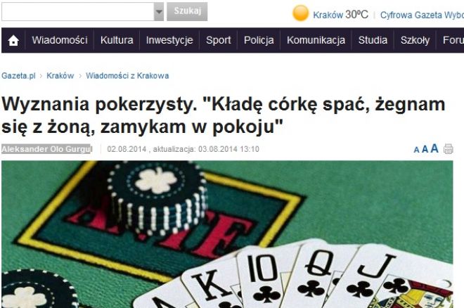 Gazeta.pl znów pisze o pokerze. Tym razem długi tekst: "Wyznania pokerzysty" 0001 Gazeta.pl znów pisze o pokerze. Tym razem długi tekst: "Wyznania pokerzysty" 0001