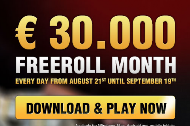 Всеки ден до 19 септември €1,000 фрийрол за депозирали играчи в PokerMinds 0001 Всеки ден до 19 септември €1,000 фрийрол за депозирали играчи в PokerMinds 0001