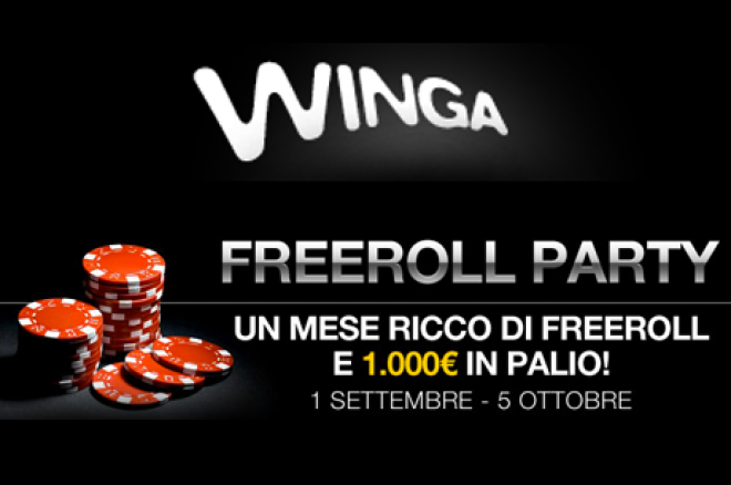 Su Winga Poker arriva il Freeroll Party: in palio fino a 1.000€! 0001