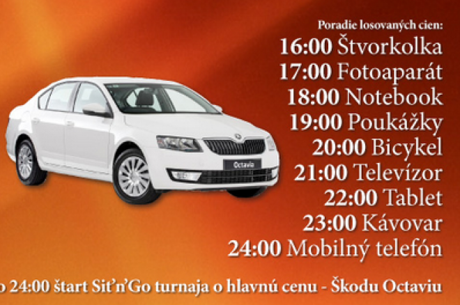 Zahrajte si sit-n-go o Škodu Octavia v Bratislavskom CCC 0001 Zahrajte si sit-n-go o Škodu Octavia v Bratislavskom CCC 0001