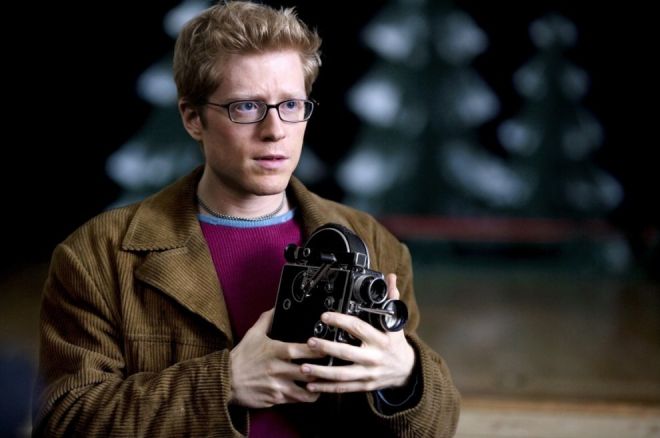 Anthony Rapp as Mark in the 2005 film adaptation of Rent.