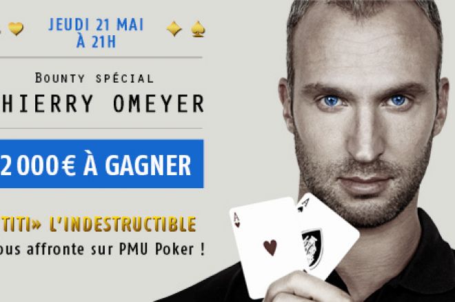 Affrontez Thierry Omeyer dans un tournoi spécial Bounty sur PMU 0001