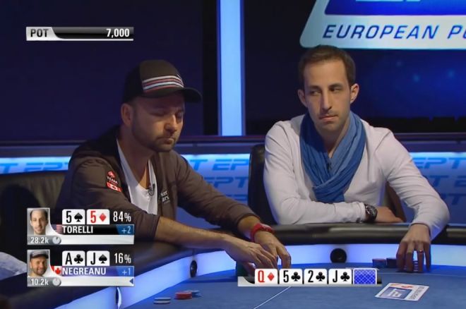 Daniel Negreanu and Alec Torelli battle at the EPT Grand Final