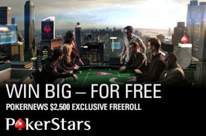 PokerNews-exclusive $2,500 Freeroll at PokerStars