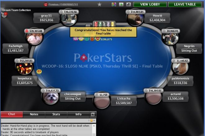 Liskacha WCOOP победа Liskacha WCOOP победа