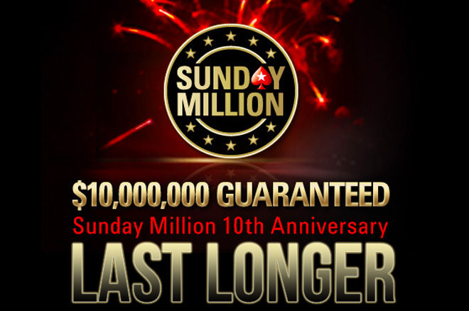 Win een 300-delige PokerStars chipset als je meedoet aan de Sunday Million Last Longer op het forum Win een 300-delige PokerStars chipset als je meedoet aan de Sunday Million Last Longer op het forum