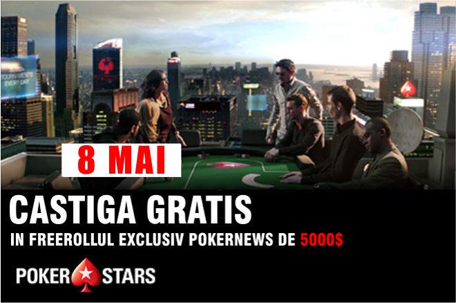 PokerStars Freeroll 5000$ 8 mai 2016