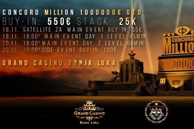 Concord Million 19-20 Novembar u Grand Casinu Banja Luka 0001 Concord Million 19-20 Novembar u Grand Casinu Banja Luka 0001
