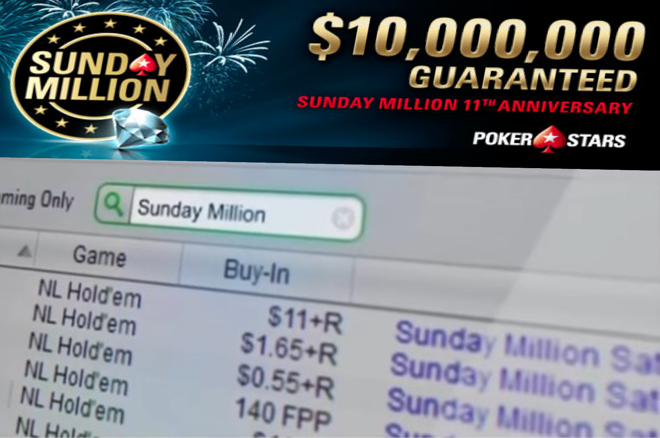 pokerstars sunday million pokerstars sunday million