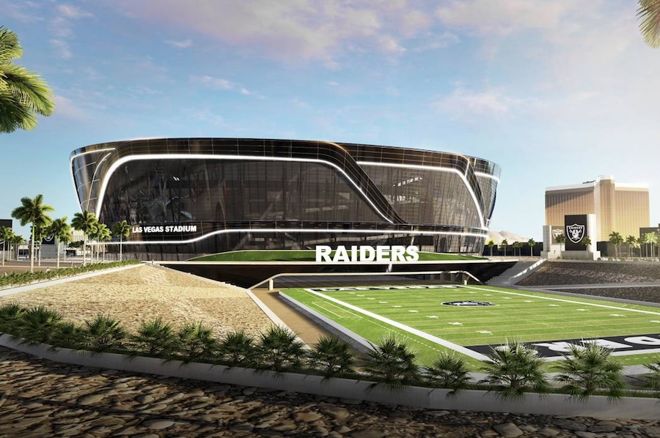 A rendering of the new Las Vegas NFL stadium (MANICA architecture)