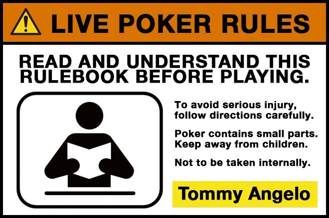 Tommy Angelo Presents: The Live Poker Rulebook