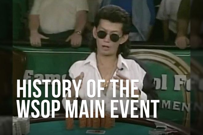 Scotty Nguyen during the last hand of the 1998 WSOP Main Event