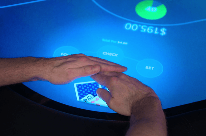 electronic poker game