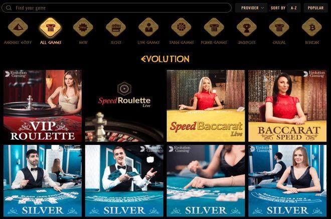 Cleopatra Online Casino Adds Live Casino Games by Evolution Gaming 0001