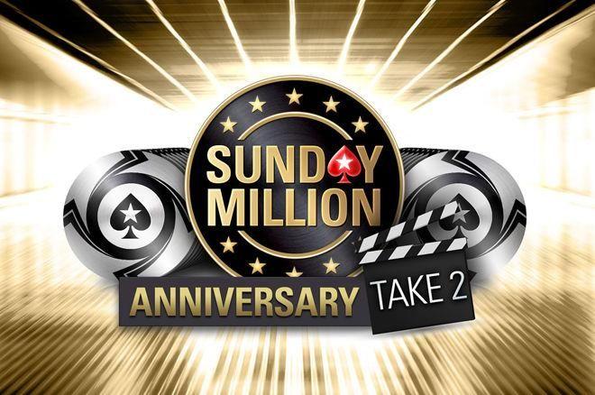 „Sunday Million Take 2“ - šventinio turnyro pakartojimas su 10 milijonų dolerių... 0001 „Sunday Million Take 2“ - šventinio turnyro pakartojimas su 10 milijonų dolerių... 0001