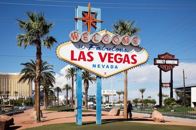 The famous "Welcome to Las Vegas" sign
