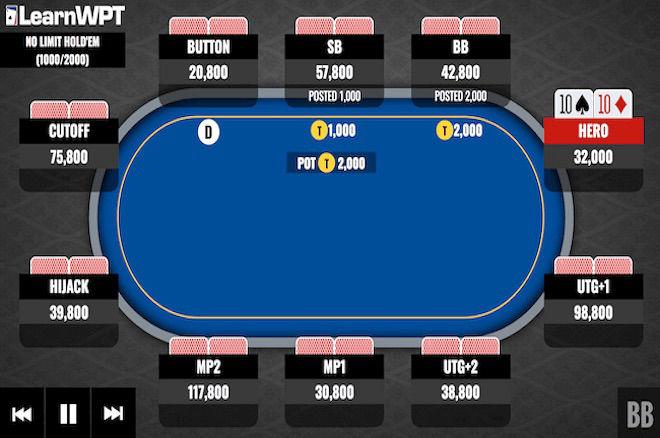 Tournament Strategy: How to Play Pocket Tens With 16 Big Blinds