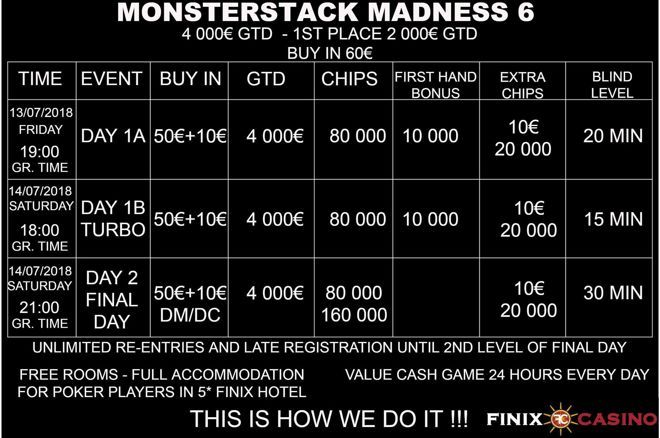 Monsterstack Madness 6 αυτή την εβδομάδα στο Finix Casino με €4,000... 0001 Monsterstack Madness 6 αυτή την εβδομάδα στο Finix Casino με €4,000... 0001