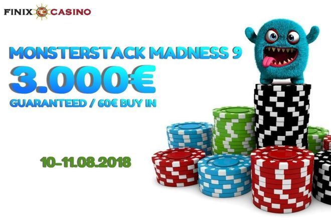 Σήμερα στις 19:00 η Day 1A του Monsterstack Madness #9 στο Finix Casino 0001 Σήμερα στις 19:00 η Day 1A του Monsterstack Madness #9 στο Finix Casino 0001