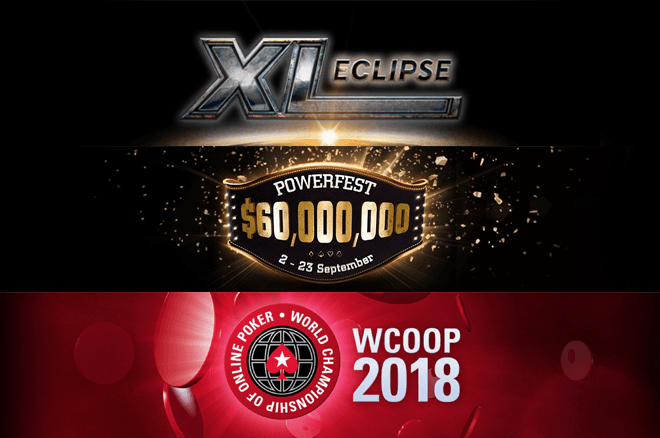 888poker XL Eclipse, partypoker Powerfest, PokerStars WCOOP schedule