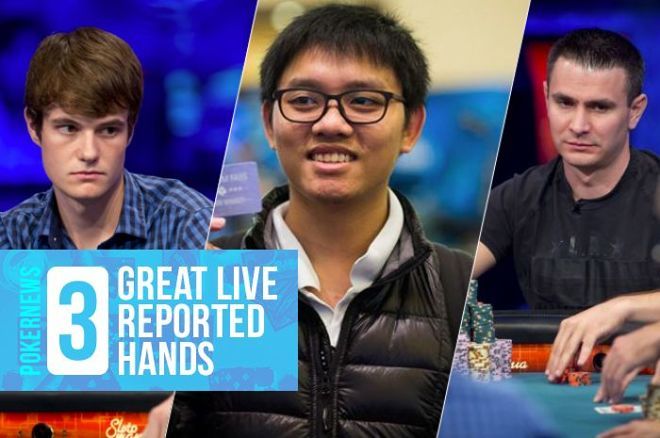 Jake Balsiger, Thai Ha, and Andras Koroknai in some classic live reported hands