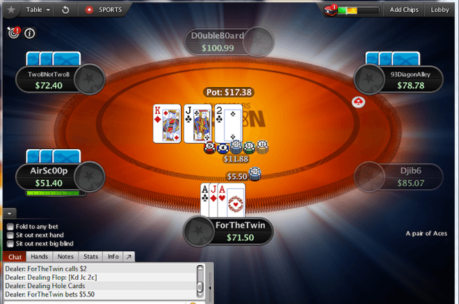 Fusion starts off like hold'em and eventually morphs into pot-limit Omaha.