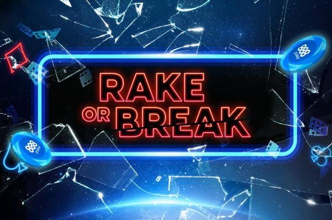 888poker Rake or Break tournaments are being introduced this weekend.