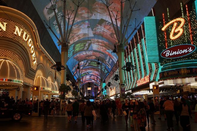 The "Fremont Street Experience" in Downtown Las Vegas